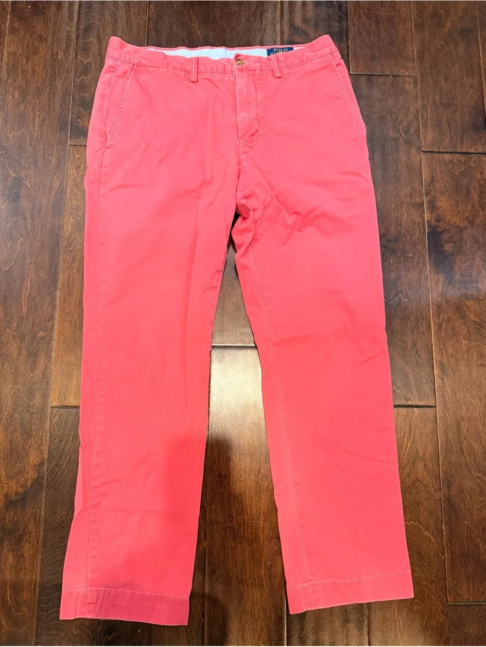 Men's Coral Pink Chino Pants Ralph Lauren Polo Preppy